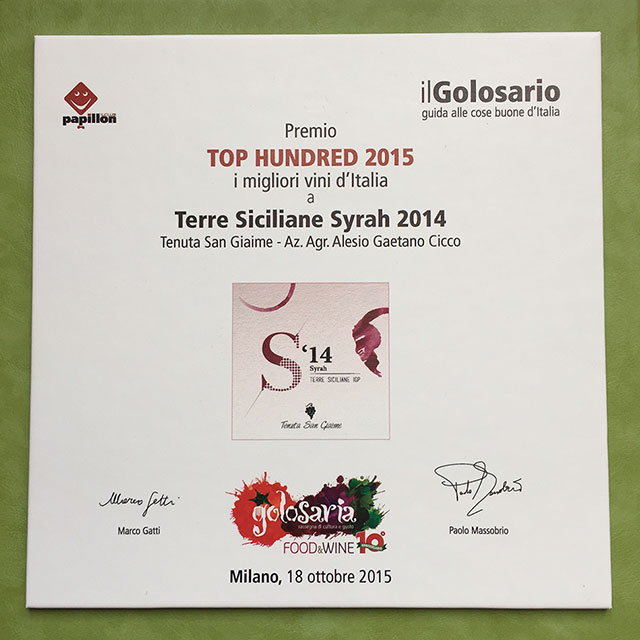 Premio Top Hundred 2015